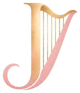 Logo de arpa de Julie Acosta